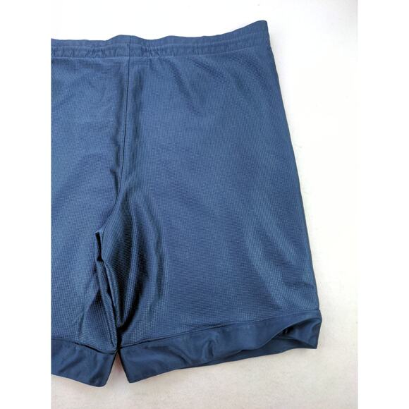 Mens Nike Athletic Shorts Size M Blue White Embroidered Swoosh Logo - Picture 6 of 11